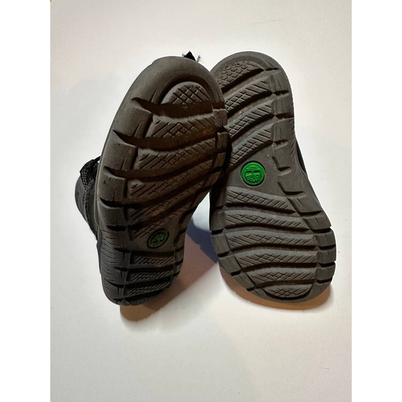 Timberland Boys Boots Winter Boltero‎  A4425 Lace Up Ankle Leather Black Size 6 - Picture 6 of 6